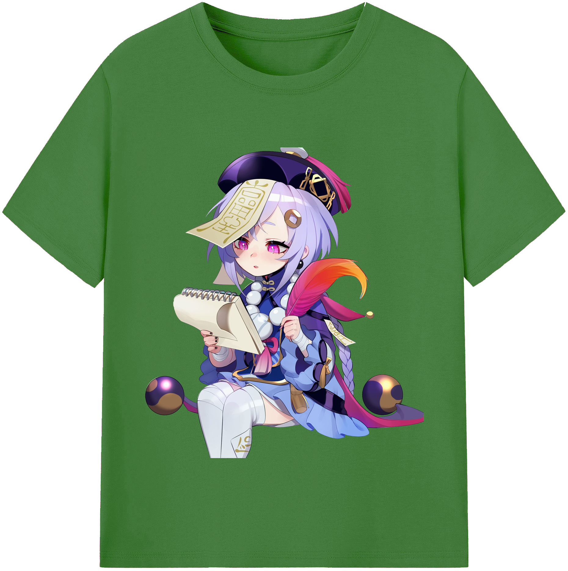 げんし神 七七 なな  genshin Nana レディースカジュアルプリントTシャツ（綿100％）
